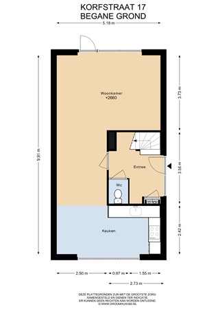 Floorplan - Korfstraat 17, 1433 DE Kudelstaart